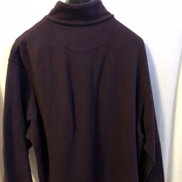 Cremieux Classics 1/2 Zip Purple Pullover Sweater Mens XL Soft Knit Mock Neck - Picture 2 of 8